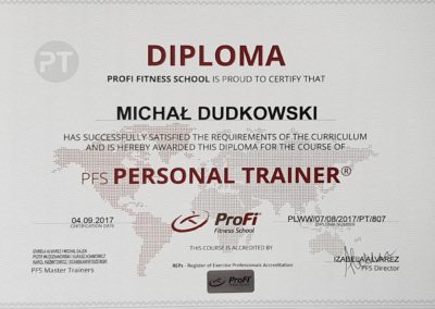 ProFi Personal Trainer Michał Dudkowski