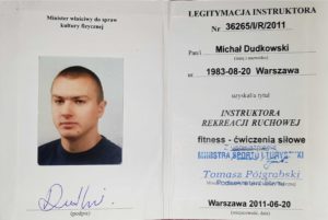 Instruktor fitness - ćwiczenia siłowe Michał Dudkowski