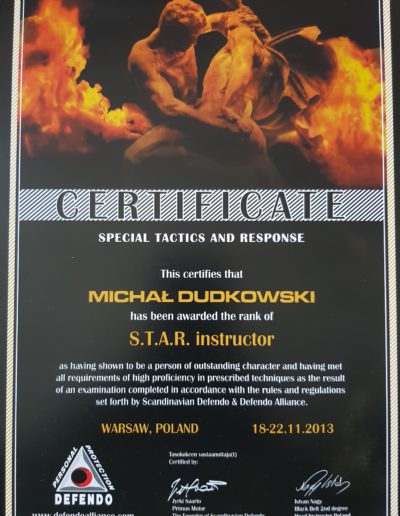 Instructor Defendo STAR Michał Dudkowski